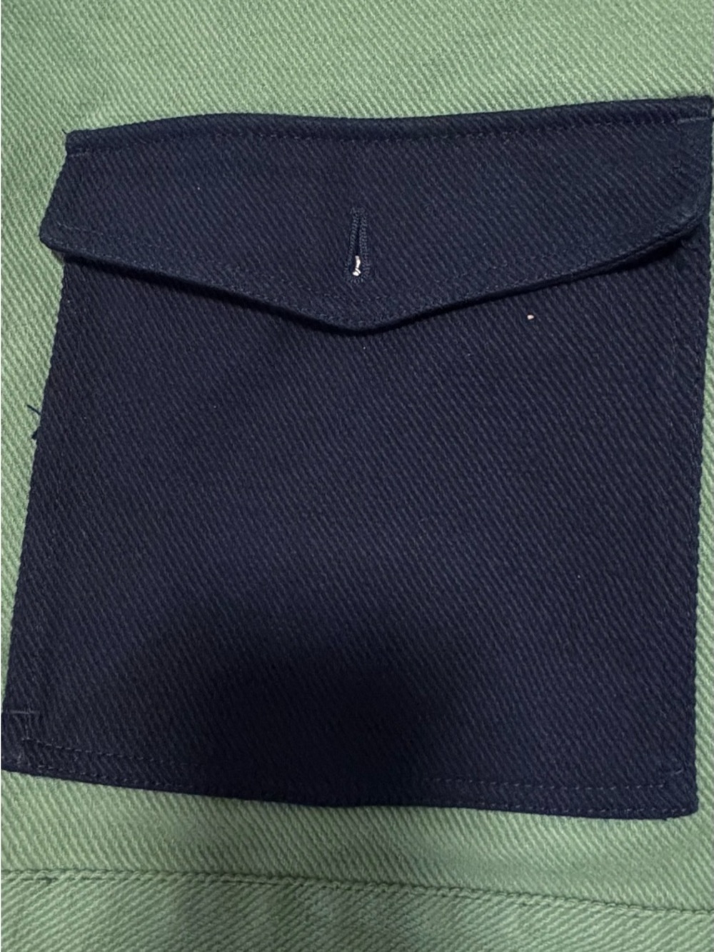 Zara Green and Royal Blue Colorblock Jacket - Picture 6 of 7